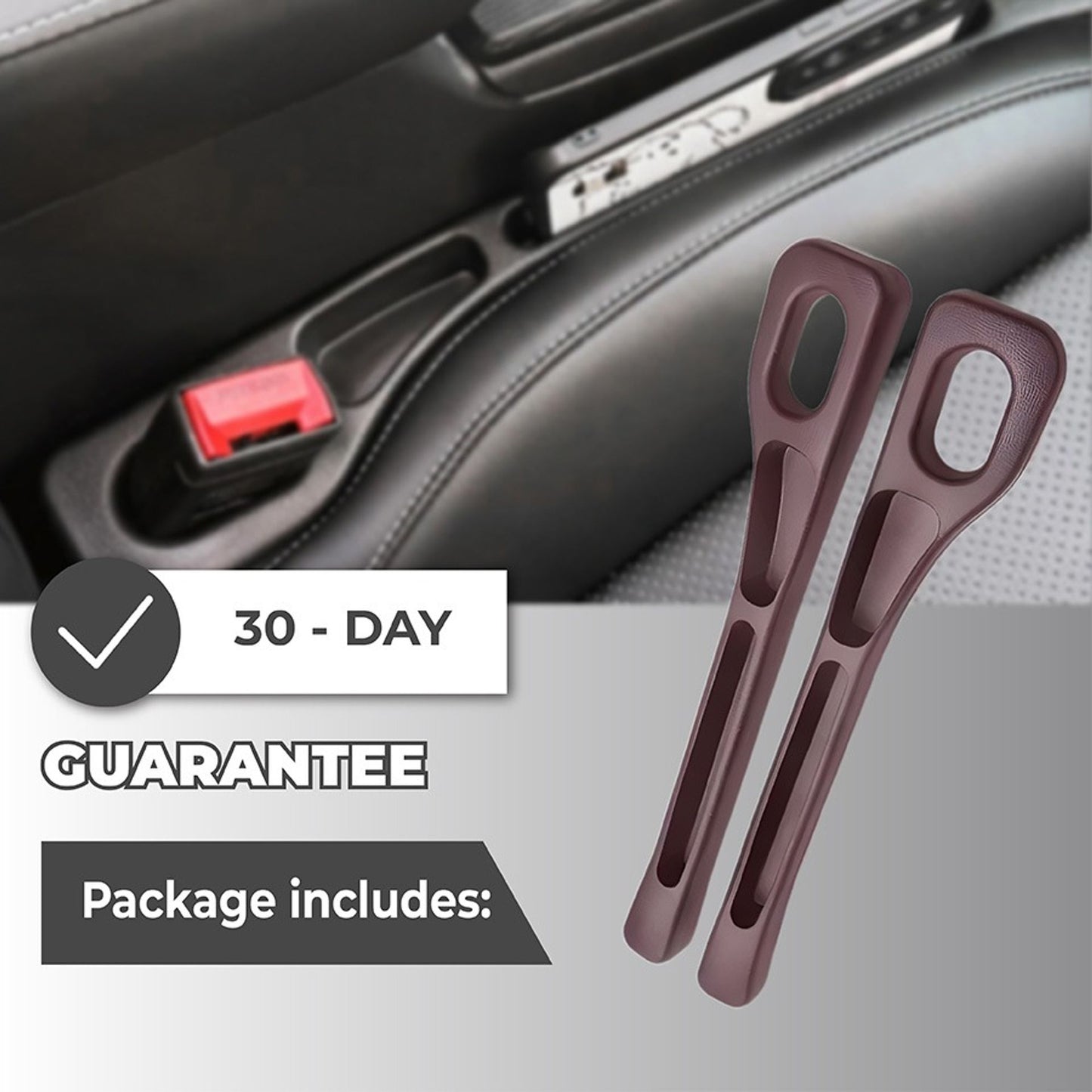 🔥Sales up to 59% off🔥 Universal Car Seat Gap Filler Strip – Anti-Drop Pad with Seatbelt Slot