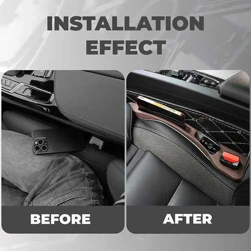 🔥Sales up to 59% off🔥 Universal Car Seat Gap Filler Strip – Anti-Drop Pad with Seatbelt Slot