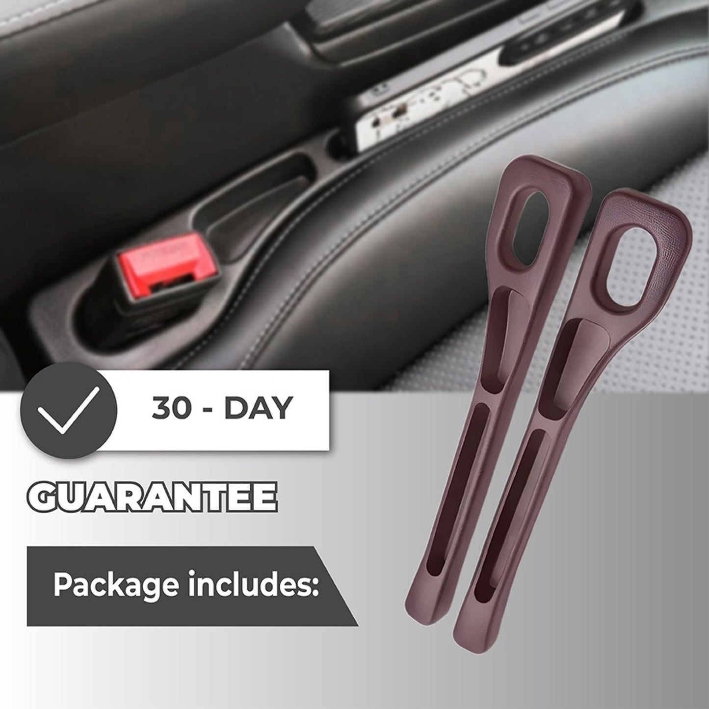 🔥Sales up to 59% off🔥 Universal Car Seat Gap Filler Strip – Anti-Drop Pad with Seatbelt Slot
