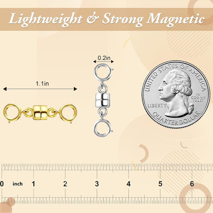 Magnetic Necklace Clasps and Closures Easy Jewelry Converter for Women, Seniors, and Everyday Wear