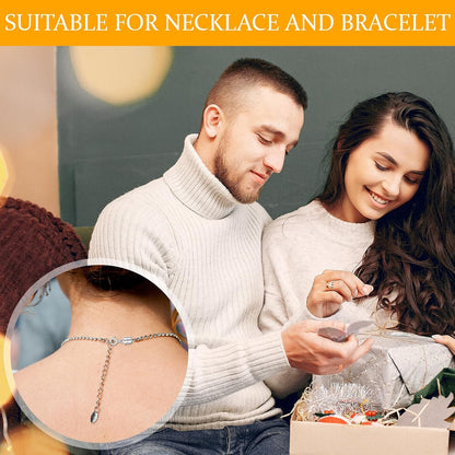 Qianyu12 Pcs 6 Styles Suction Necklace Clasps and Closures Gold and Silver Plated Jewelry Extender Locking Suction Lobster Bracelet Clasp Helper for Jewelry Necklaces Bracelets Making