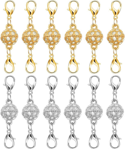 Magnetic Necklace Clasps and Closures Easy Jewelry Converter for Women, Seniors, and Everyday Wear