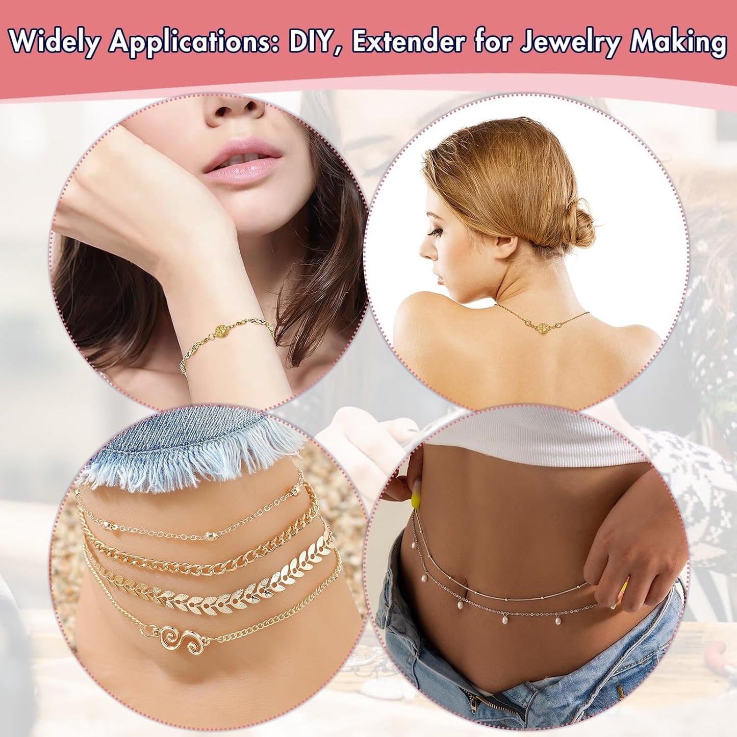 Magnetic Necklace Clasps and Closures Easy Jewelry Converter for Women, Seniors, and Everyday Wear