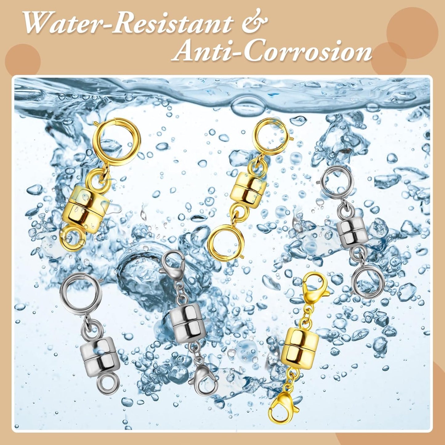 Magnetic Necklace Clasps and Closures Easy Jewelry Converter for Women, Seniors, and Everyday Wear